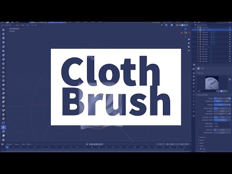 Blender 2 83 LTS Cloth Brush Review/Tutorial