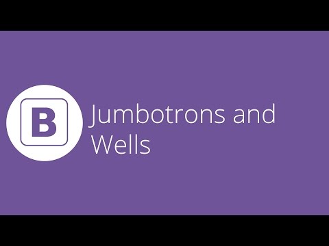 Bootstrap tutorial 15 - Jumbotrons and Wells