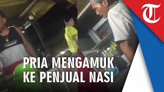 Video Pria sedang Marah-Marah ke Pedagang Kaki Lima, Lantaran Minumannya Dihitung Seribu Rupiah