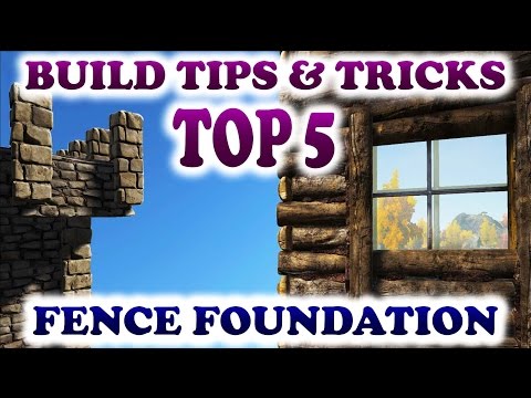 ARK TOP 5 FENCE FOUNDATION BUILDING TIPS AND TRICKS Ark Survival Evolved Building Tips