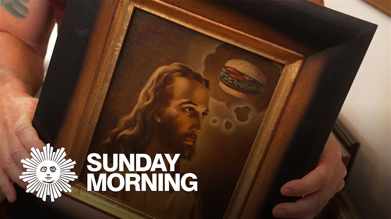 Jason Jones' altered thrift store art