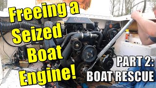 Freeing a Seized Engine - Mercruiser 4.3 V6 one step closer to running after 18 years!