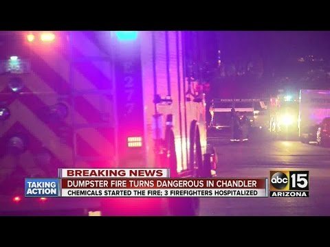 Dumpster fire turns dangerous in Chandler