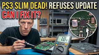 PlayStation 3 Slim Won't Update Because Of A 1.8v Fault! Can I Fix It?