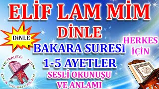 Bakara Suresi 1 - 5 Ayetler Elif lam mim ezberle H