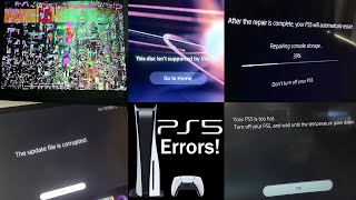 PlayStation 5 All Errors! (60fps)
