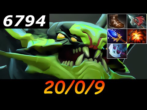 Dota 2 Viper 6794 MMR 20/0/9 (Kills/Deaths/Assists) Ranked Full Gameplay