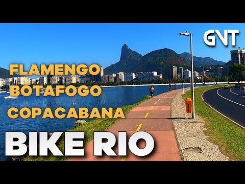 BIKE RIO - do Aterro do Flamengo até Copacabana  | 🇧🇷 Rio de Janeiro, Brasil【4K】2021