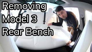 Tesla Model 3 Rear Bench Removal