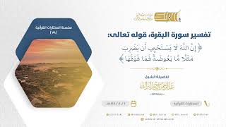 صورة تفسير سورة البقرة قوله تعالى إن الله لا يستحي أن يضرب مثلا ما بعوضة فما فوقها (78)