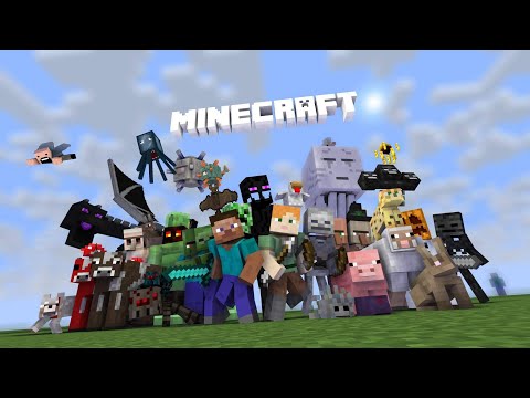 Minecraft водный плоский мир с народом