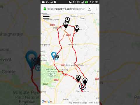 Route Manager mobile view