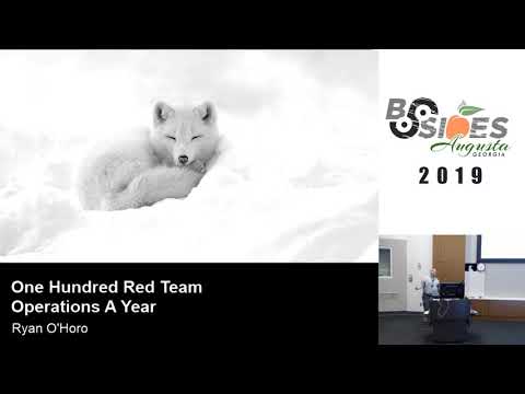 Ryan O'Horo - One Hundred Red Team Operations A Year