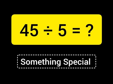 45 Divided by 5 ||45 ÷ 5 ||Long Division with One digit Divisor ||Quotient, Remainder ,Dividend