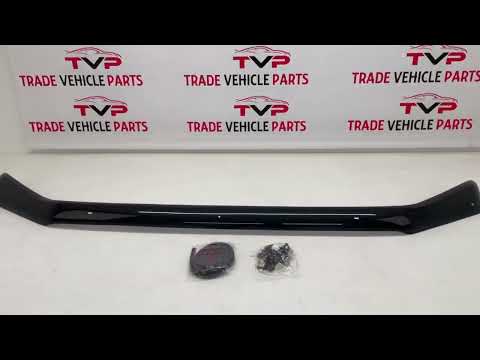 For Ford Ranger T9 2022- Bonnet Guard Wind Stone Bug Protector Deflector Shield Gloss Black video