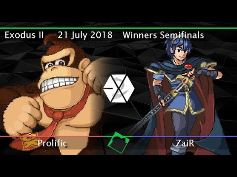 Exodus II - Prolific (Donkey Kong) vs ZaiR (Meta Knight, Marth) - SSF2 Beta Winners Semifinals