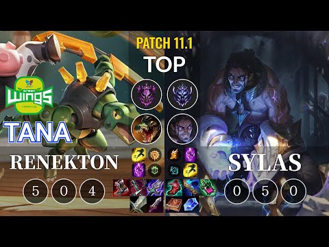 JAG TaNa Renekton vs Sylas Top - KR Patch 11.1