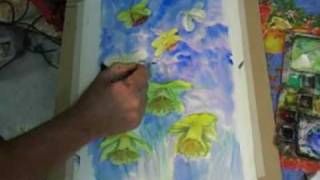 preview picture of video 'Watercolour Flower Painting in Different Seasons Prt 2'