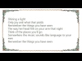 Denison Witmer - Remember the Things You Have Seen Lyrics