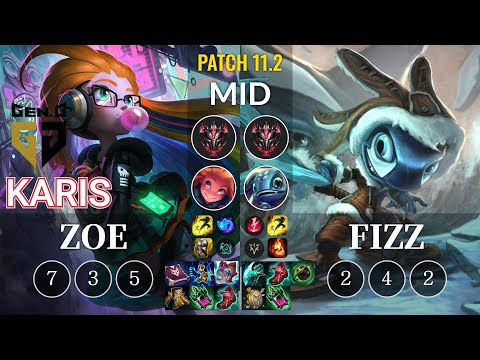GEN Karis Zoe vs Fizz Mid - KR Patch 11.2