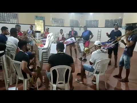 ensaio para Carnaval. Orquestra de Frevo, Bicho Solto, Riachão do Dantas SERGIPE