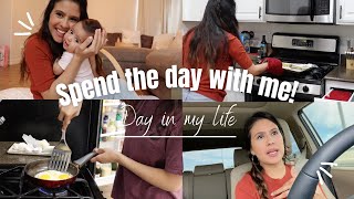 DAY IN MY LIFE // BEING A MOM, GOING TO WORK, PREPPING FOR YARD SALE, MAKING DINNER + MORE