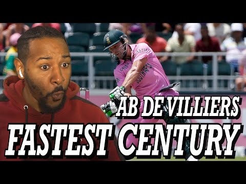 AB DE VILLIERS FASTEST CENTURY (100) OF ALL TIME | REACTION!!!