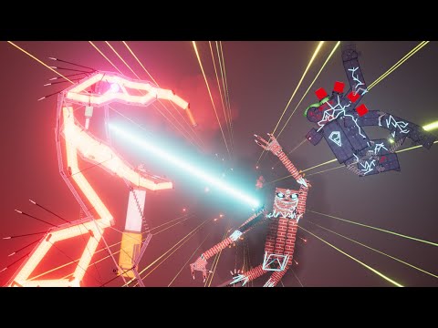 The Death Strider vs Brick Golems in People Playground - People Playground 1.21.3