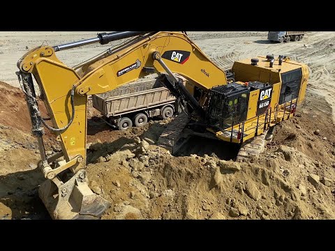 Caterpillar 6015B Excavator Loading Trucks With Two Passes - Sotiriadis Mining Works