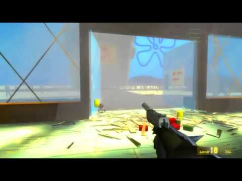 Garry's Mod   Spongebob Krusty Krab | Messing ArounD | MANY ZOMBIES