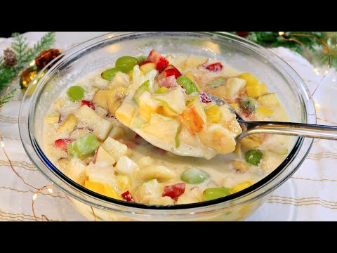 DON'T MAKE FRUIT SALAD BEFORE SEEING THIS RECIPE | DELICIOUS AND SUPER CREAMY