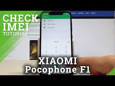 How to Find IMEI Number in XIAOMI Pocophone F1 - Check Serial Number
