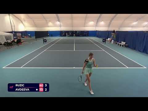 Antonia Ruzic [1] (CRO) vs Julia Avdeeva (RUS) // 6-3 3-6 4-6 // W75 Murska Sobota // 1st Round
