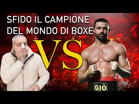 SFIDO IL CAMPIONE DEL MONDO DI BOXE - Giovanni De Carolis e mi riempie di botte