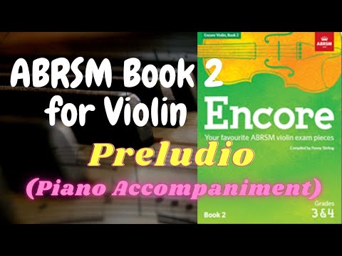 ABRSM Encore Violin Book 2 - Preludio from Sonata in A, Op.5 No.9 (Piano Accompaniment)