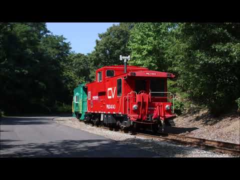 Cabooses on end of freight train! Fore River Transportation - 8/13/2024