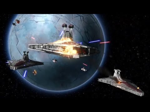 Anakin Tries To Break Trench's Blockade [1080p]
