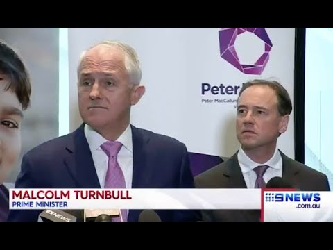 Nine News: PM and Health Minister at Peter Mac