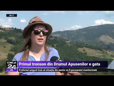 Primul tronson din Drumul Apusenilor este gata. Șoseaua montană cu două benzi, un adevărat spectacol