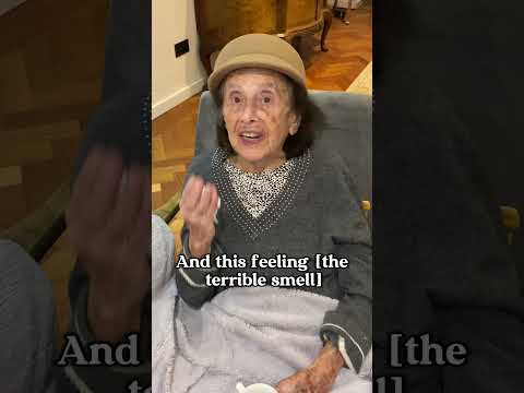 The unbearable smell of a death camp - Auschwitz-Birkenau 💔 #history #Holocaust #grandma #important