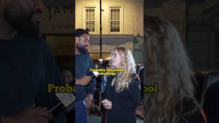 She sadly has a point 😔 #guncontrol #streetinterview #americanabroad #america #culture #viral