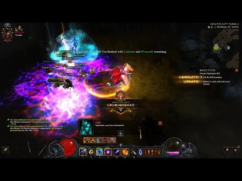 Diablo 3 [Season 27] Tal Rasha Star Pact Wizard Solo GR150 in 12:14 (NA Rank 8)