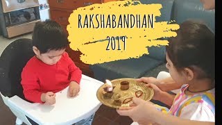 RAKSHABANDHAN 2019 | Toddler tying Rakhi to Baby Brother | Gujarati vlogger