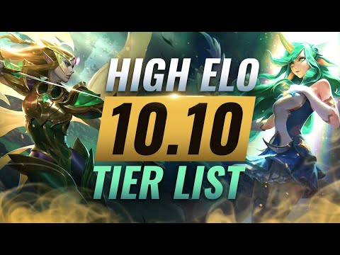 HIGH ELO Best Champions TIER List - League of Legends Patch 10.10