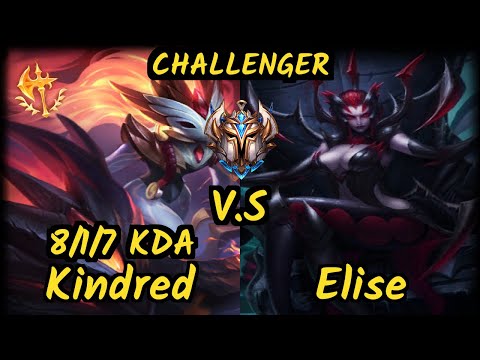 VIT.B Skeanz (KINDRED) vs ELISE - 8/1/7 KDA JUNGLE CHALLENGER GAMEPLAY - EUW