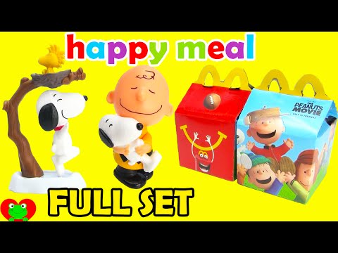 2015 McDonalds Happy Meal Toys Peanuts Movie with Snoopy Full Set