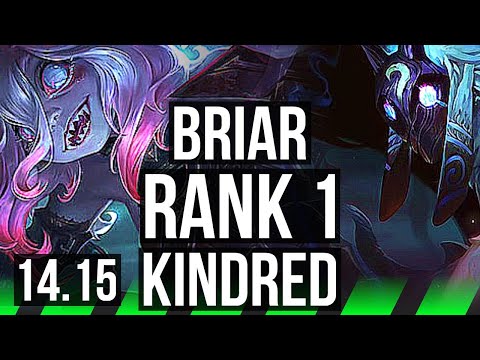 BRIAR vs KINDRED (JGL) | Rank 1, Rank 1 Briar, 900+ games | EUNE Challenger | 14.15