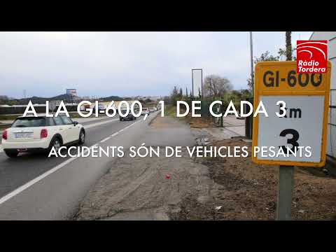 La GI-600, la carretera catalana amb més concentració d'accidents de vehicles pesants.