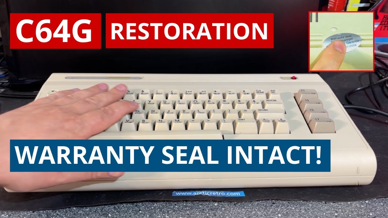 Another beautiful C64G restoration - Warranty seal not broken! Did I beak it ?