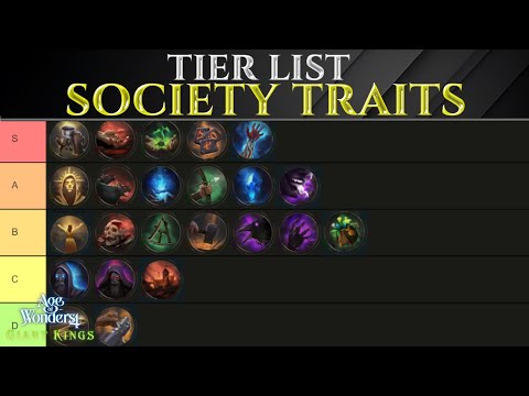 Pro TIER LIST for Best SOCIETY TRAITS 2025 - Age of Wonders 4